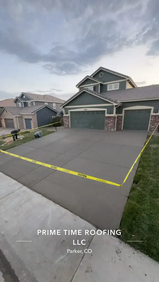 Concrete driveway extension Colorado Springs