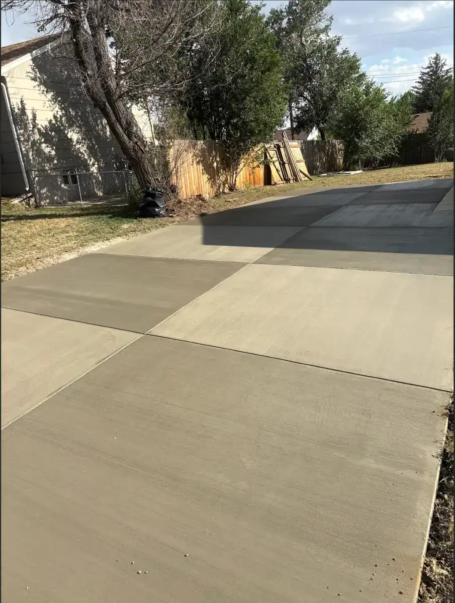 Colored concrete driveway Colorado Springs