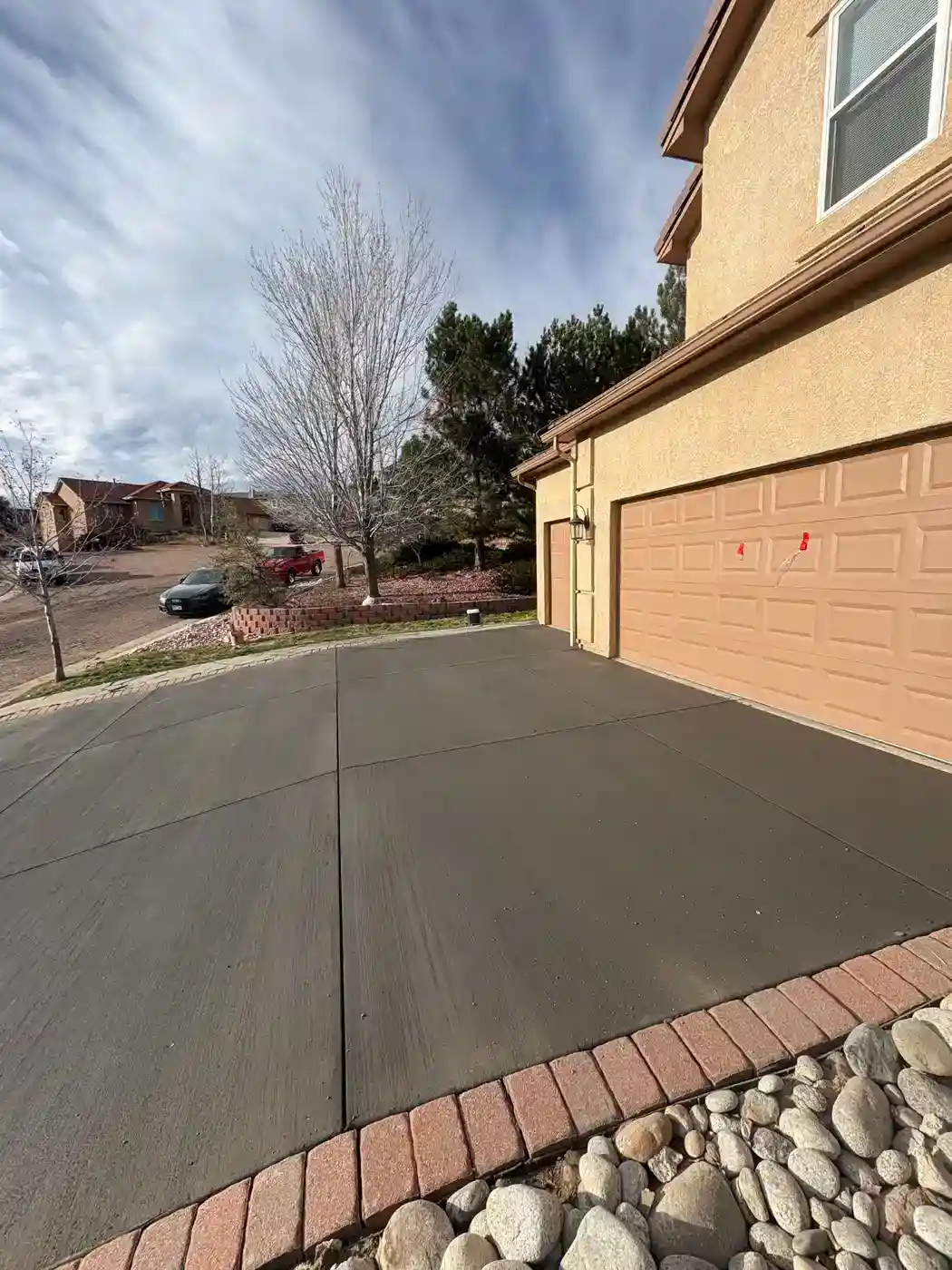 Concrete driveway project 6 in Colorado Springs