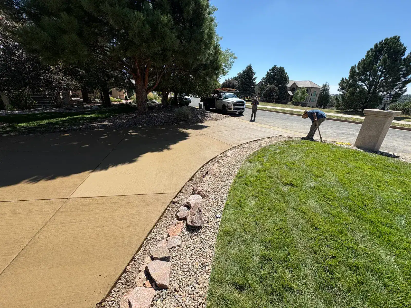 Residential concrete parking pad Colorado Springs