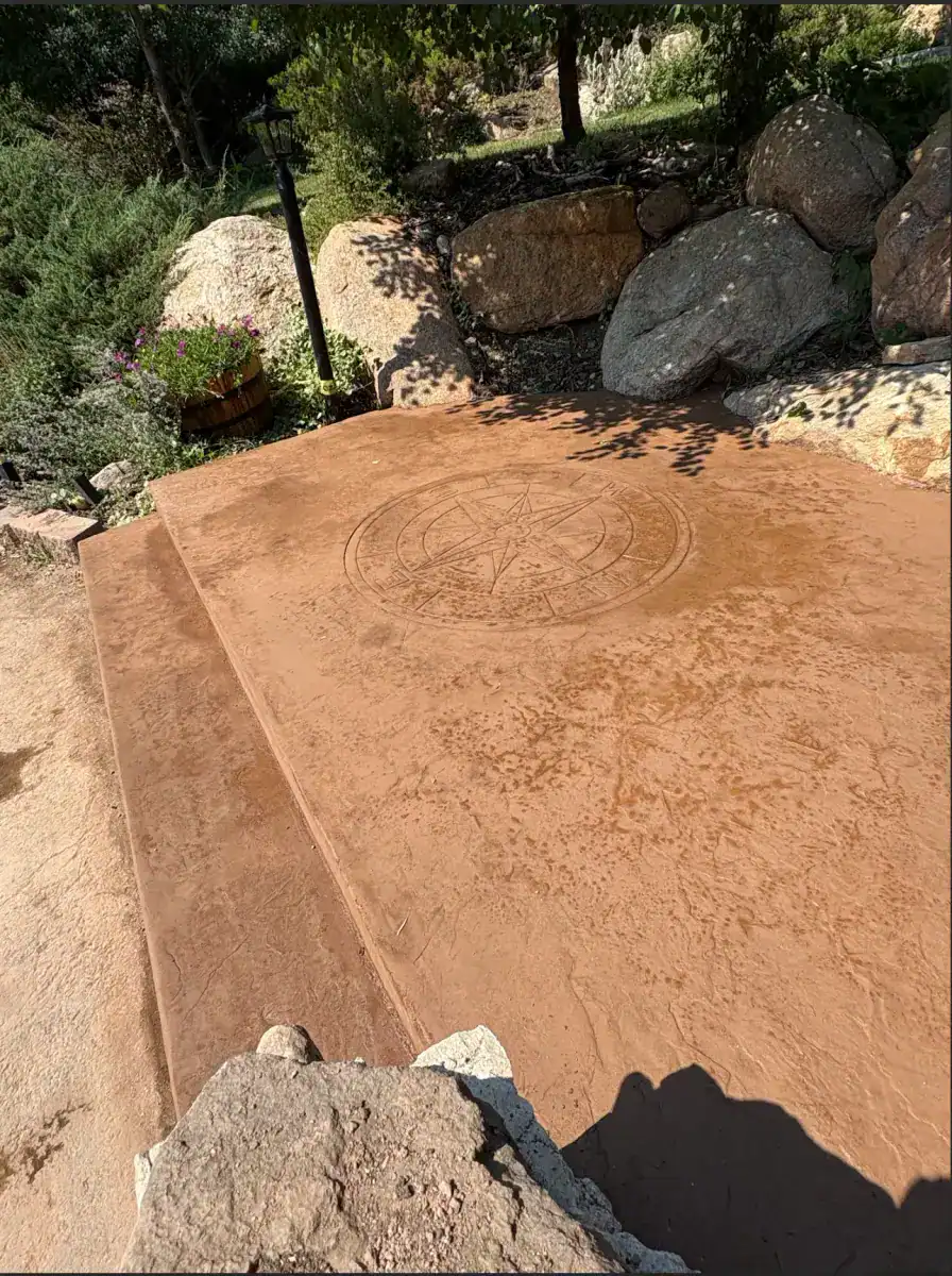 Stamped concrete patio Colorado Springs