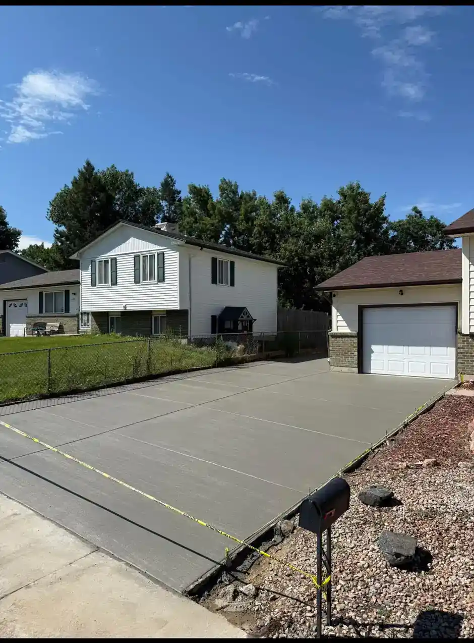 Concrete driveway project 2 in Colorado Springs