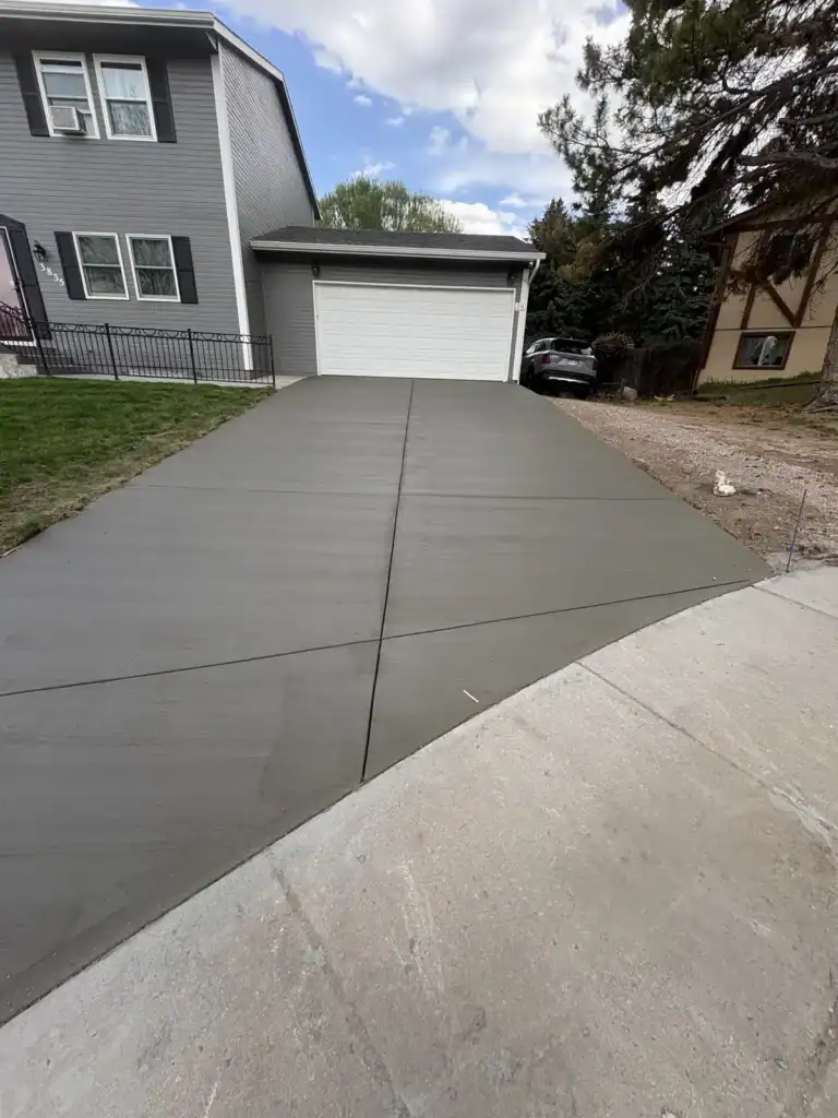 New driveway pour in Colorado Springs