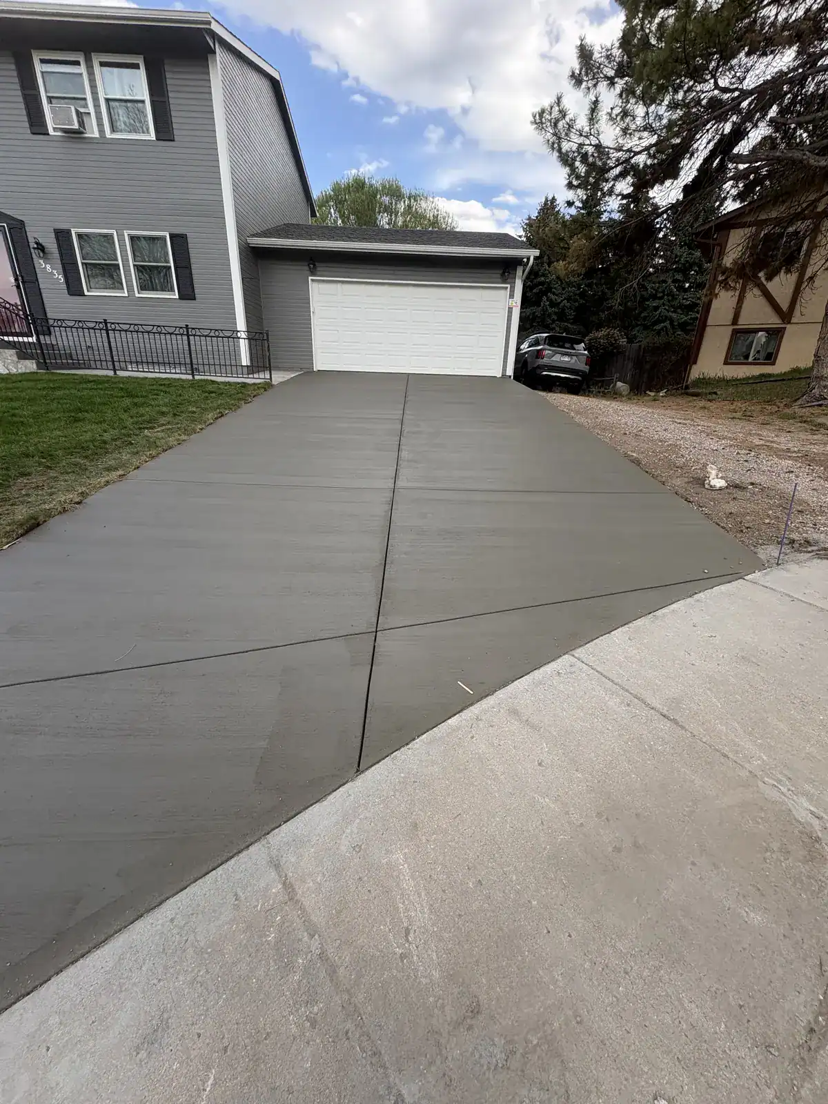 New driveway pour in Colorado Springs
