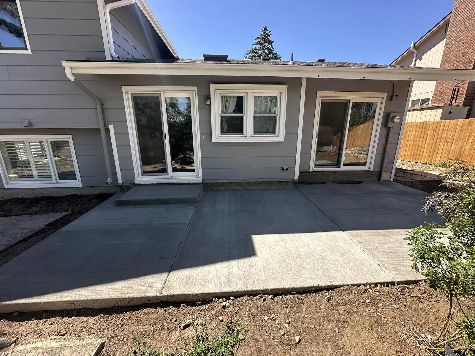 Concrete patio in Colorado Springs