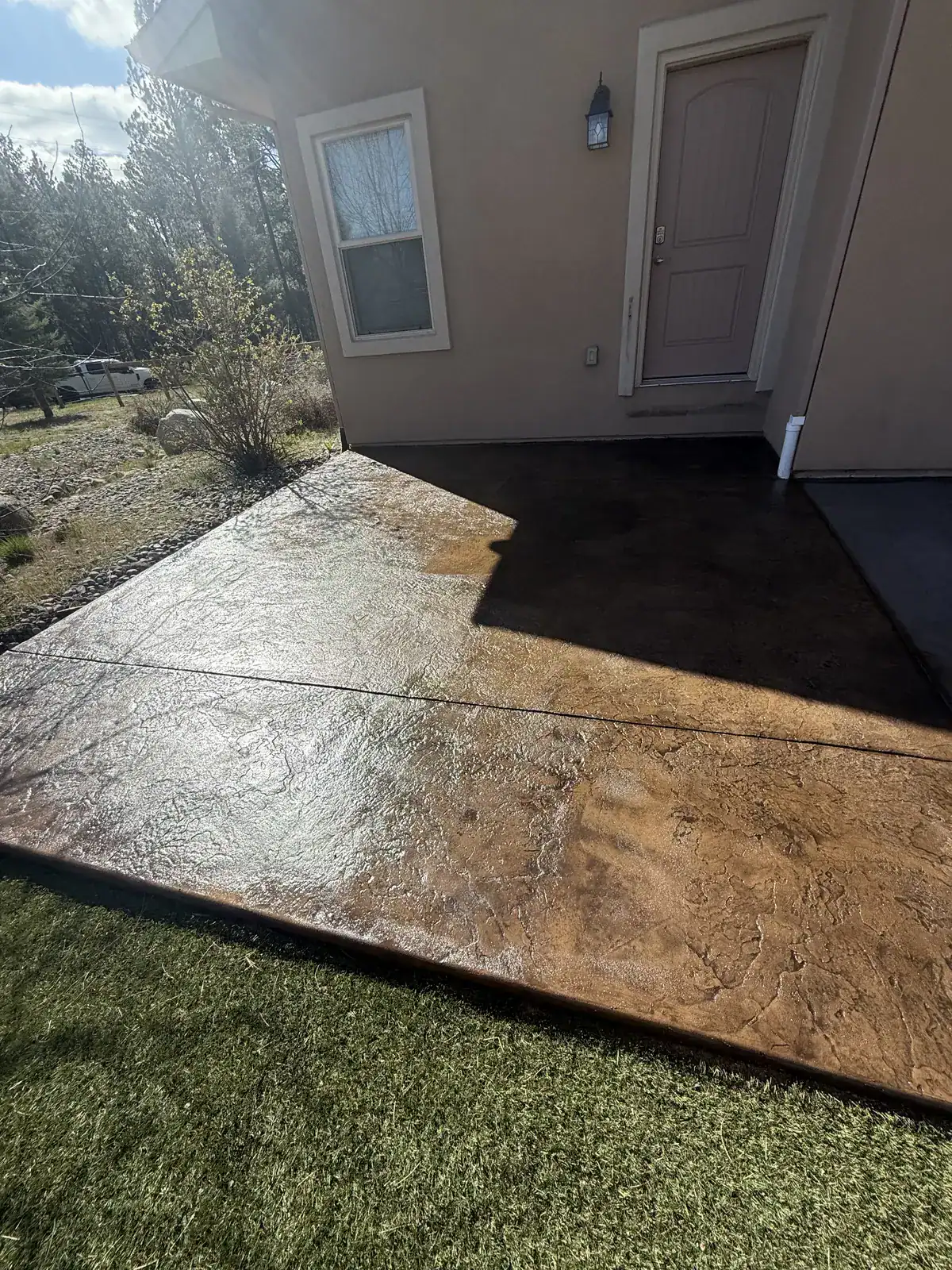Stamped patio in Colorado Springs
