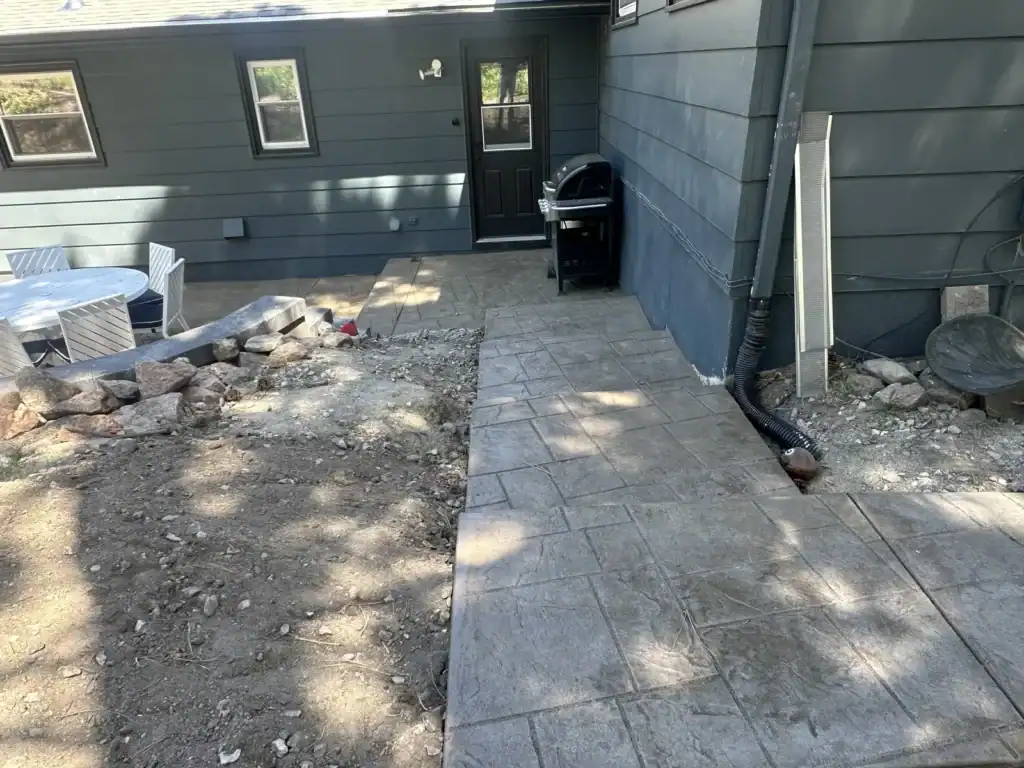 Stamped walkway in Colorado Springs